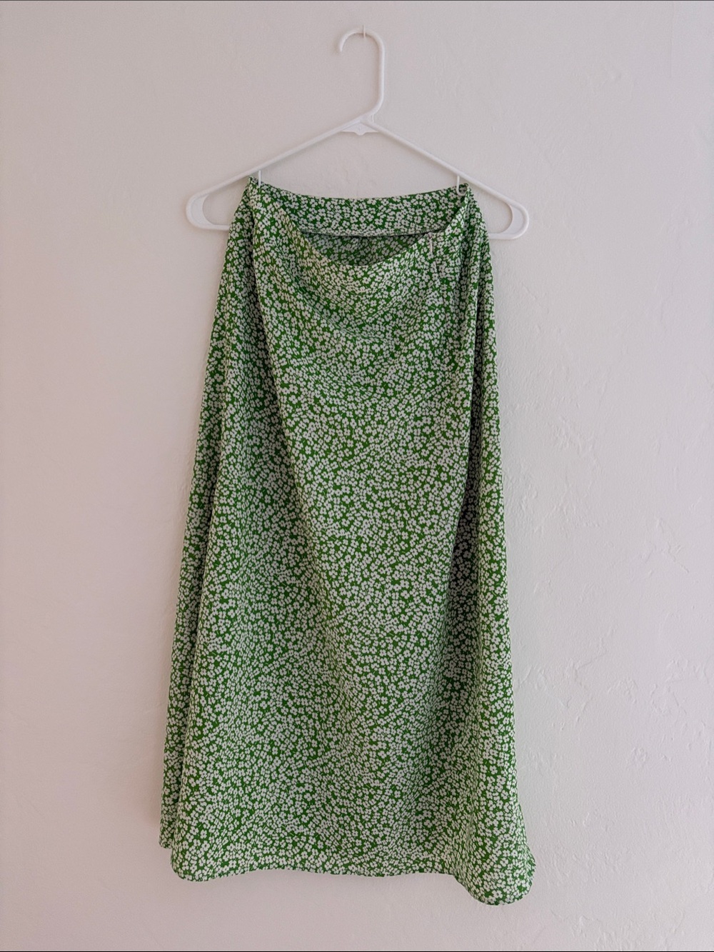Green Floral Midi Skirt - Picture 1 of 5
